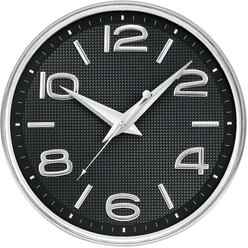 Atlanta Wanduhr 30 cm Ø Kunststoff • Funk • Zeitloses Design