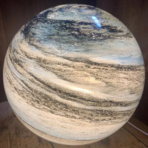 Decoratieve Glazen Maanlamp met Afstandsbediening en 16 Kleuren | Sansoti
