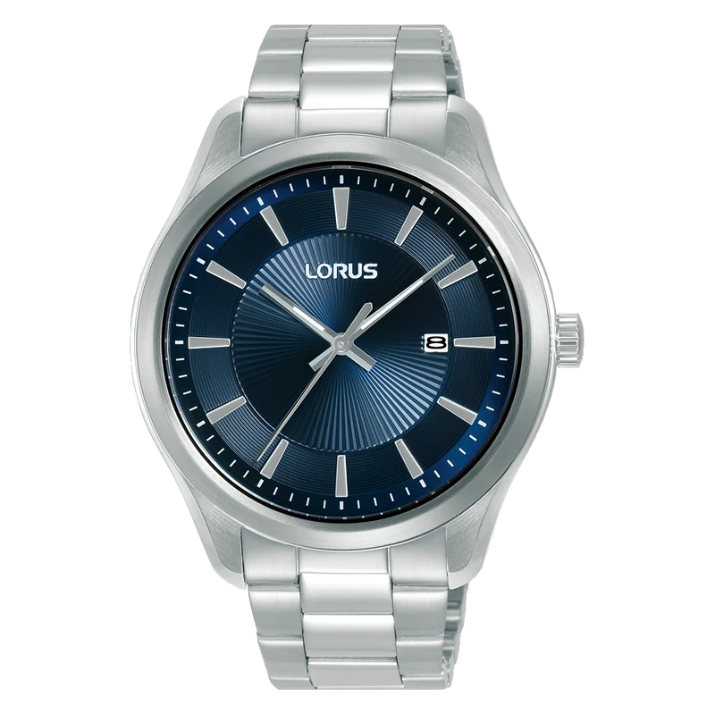 Lorus Classic RH927RX9 Herrenuhr Blau • Mineralglas • Edelstahlarmband