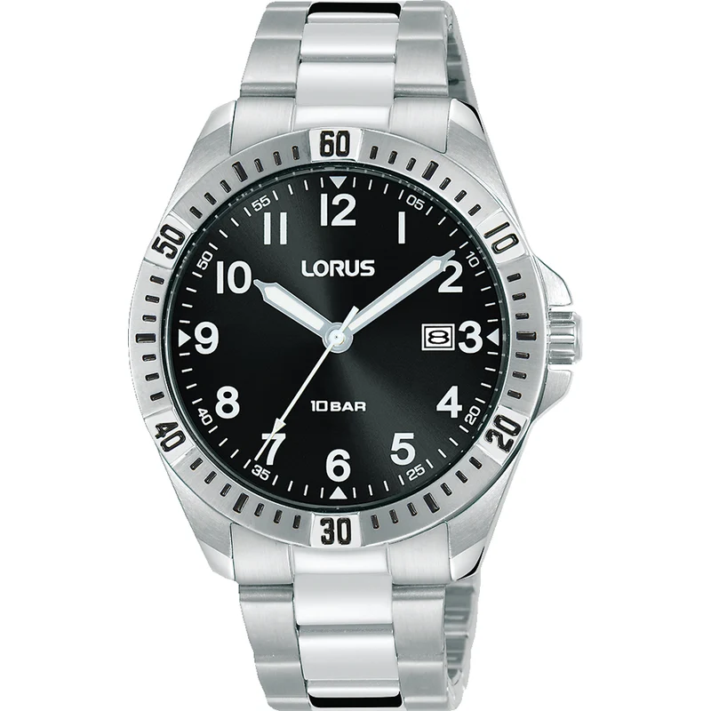Lorus Classic RH925NX9 Herren Armbanduhr • Mineralglas • Edelstahlarmband