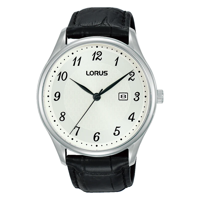 Lorus Classic RH913PX9 Herrenuhr Weiß • Mineralglas • Lederarmband