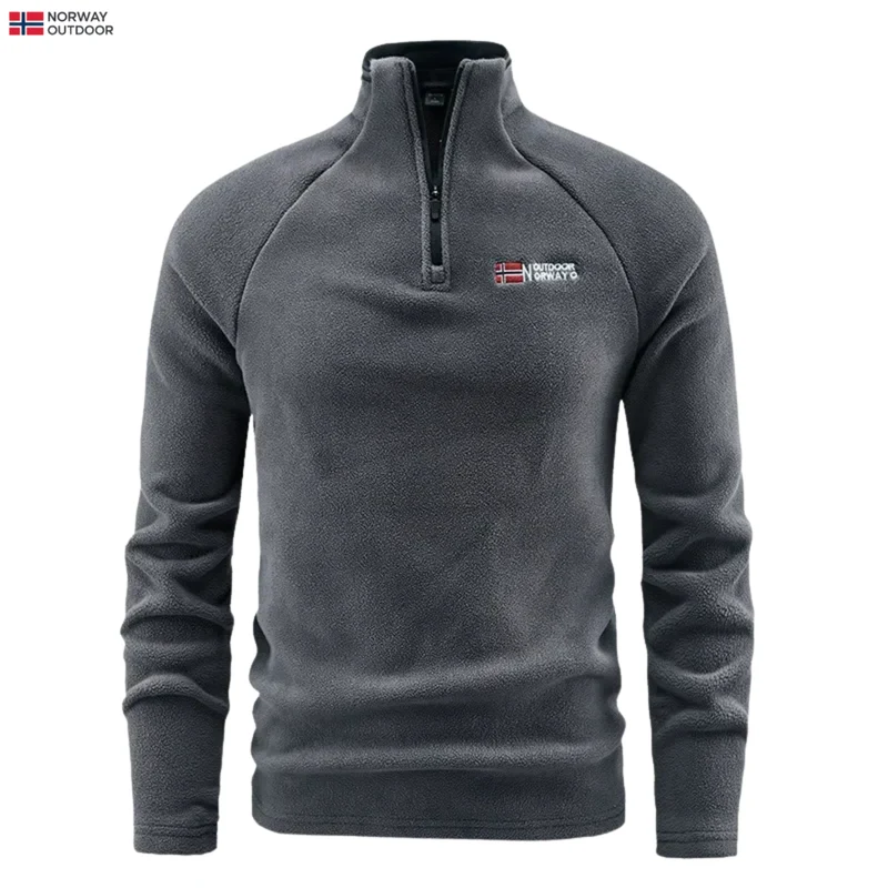 Fleece Trui Heren Warm Lichtgewicht Zachte Regular Fit Vrijetijdskleding Winter Herfst Ademend Comfortabel | Sansoti