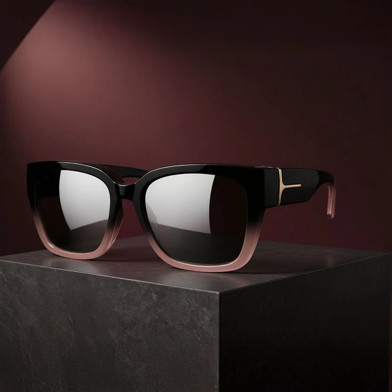 Overzet Zonnebril met UV Bescherming voor Brildragers Fit Over Polariserend Luxe Design Zwart Bordeaux | Sansoti