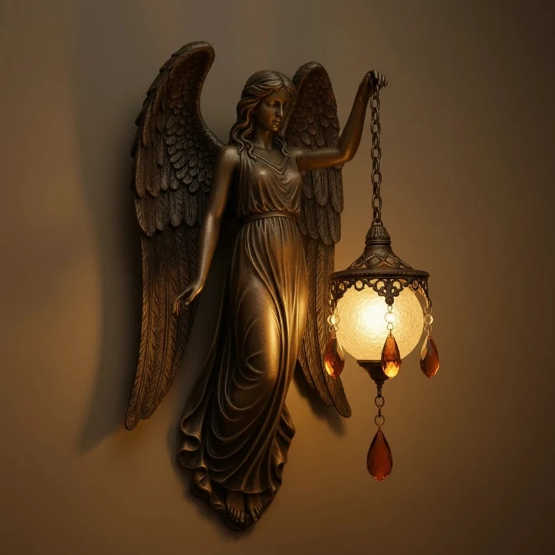 Sculptuurwandlamp Mythologische Figuren – Handafgewerkt met Sfeerlicht voor Sfeervolle Woonkamer en Slaapkamer | Sansoti