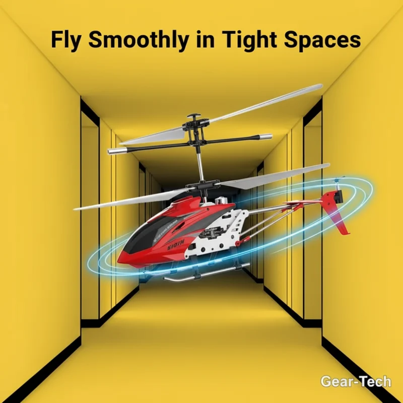 Bestuurbare RC Helikopter 3.5 Kanalen Infrarood met Gyroscoop Binnen Crimson Rood | Sansoti