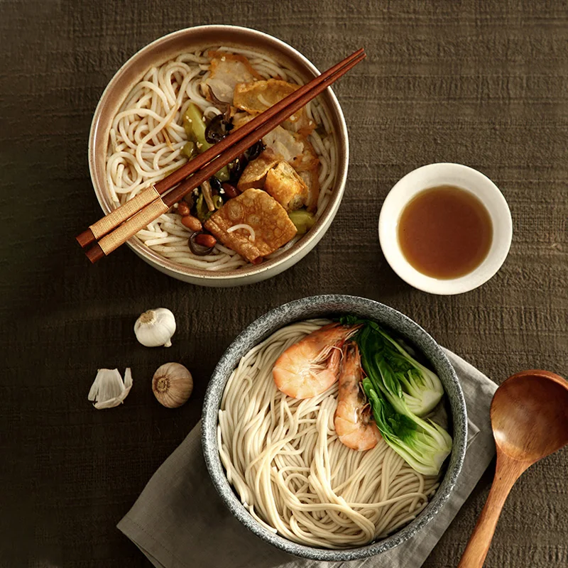 Keramische Kommenset 4-Delig – Moderne Ambachtelijke Schalen voor Soep, Ramen en Salade | Sansoti