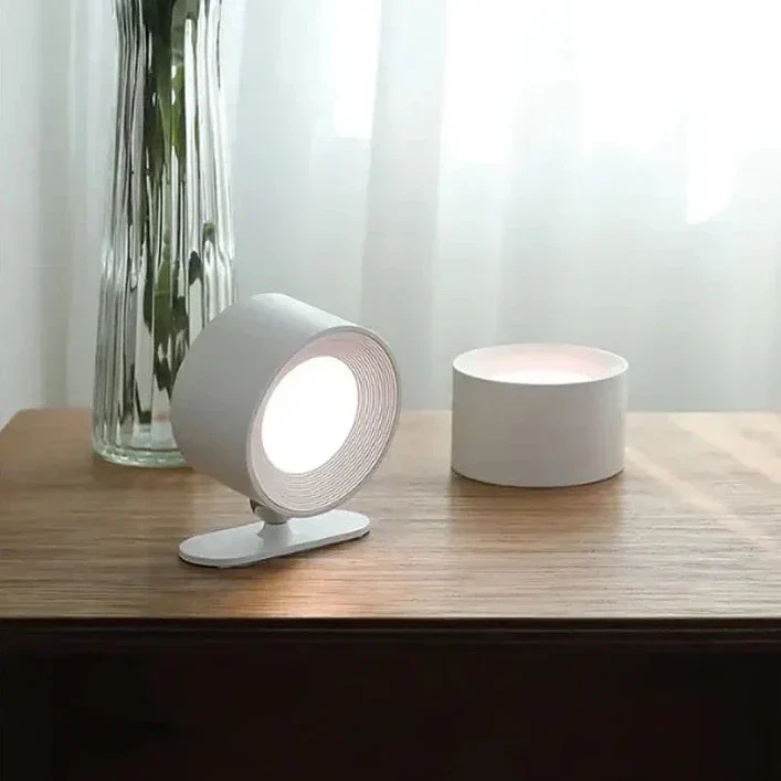 Draadloze Wandlamp Oplaadbaar & Dimbaar met 360° Rotatie – Compacte Touch-bediening Nachtlamp | Sansoti