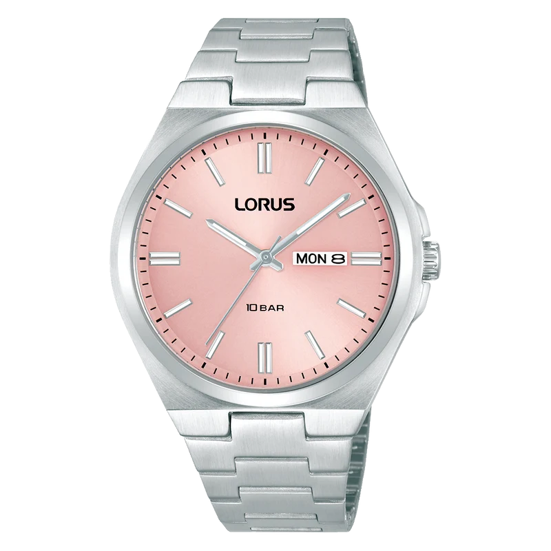 Lorus Sports RH397AX9 Herrenuhr Rosa • Mineralglas • 10 bar wasserdicht