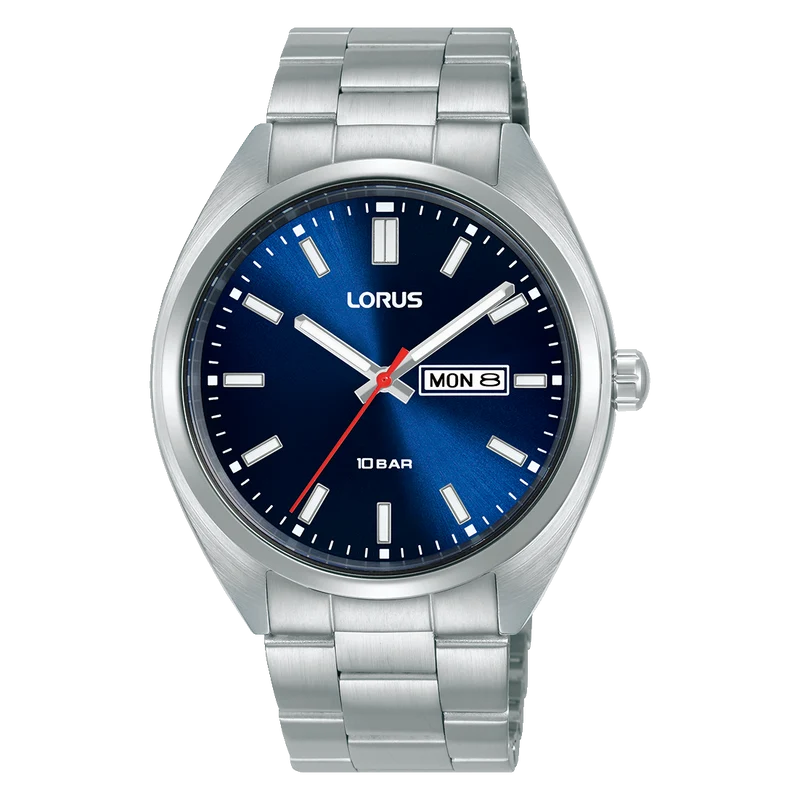 Lorus Sports RH365AX9 Herrenuhr Dunkelblau • Mineralglas • 10 bar wasserdicht