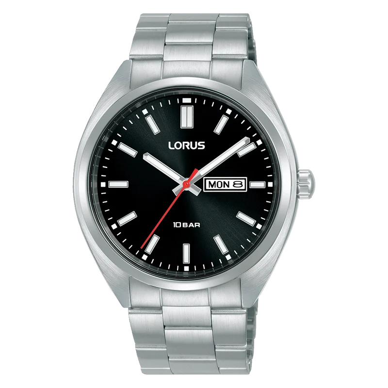 Lorus Sports RH363AX9 Herren Armbanduhr Schwarz • Mineralglas • 10 bar Wasserdicht