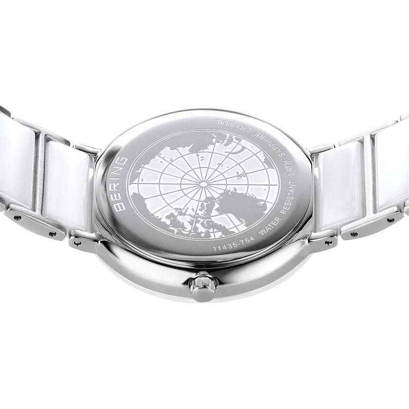 Bering Ceramic 30434-754 Damenuhr • Kratzfestes Saphirglas • High-Tech Keramik
