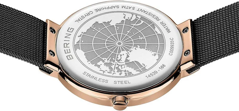 Bering Classic 14539-166 Uhr • Kratzfestes Saphirglas • Feines Milanaise-Armband