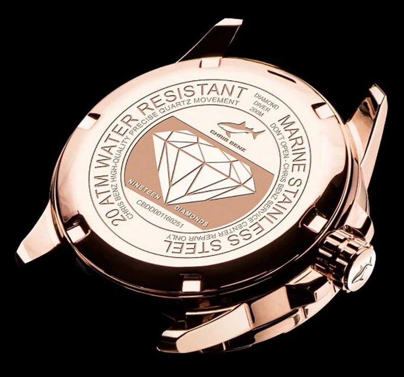 Chris Benz Diamond Diver CB-DD200-SIR-MBO Damenuhr • Saphirglas • 200m