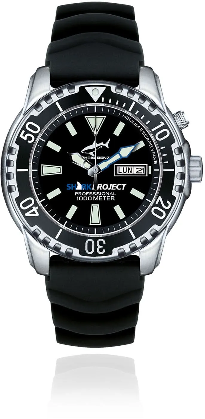 Chris Benz Deep 1000M CB-1000-SP-KBS Herrenuhr • 1000m wasserdicht • Saphirglas