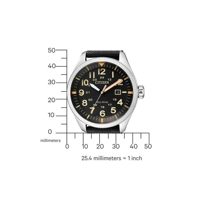 Citizen AW5000-24E Herrenuhr • Eco-Drive Solar • Textilband