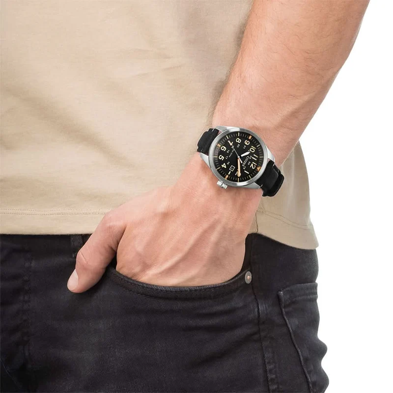 Citizen AW5000-24E Herrenuhr • Eco-Drive Solar • Textilband