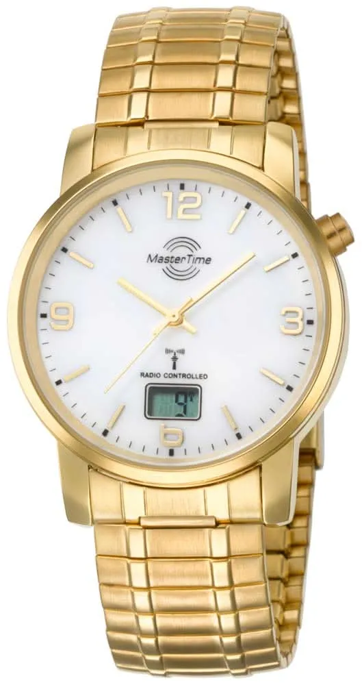 Master Time Basic MTGA-10312-12M Herrenuhr • Funktechnologie • Zugband