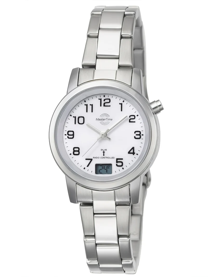Master Time MTLA-10301-12M Damenuhr • Funk • Edelstahl