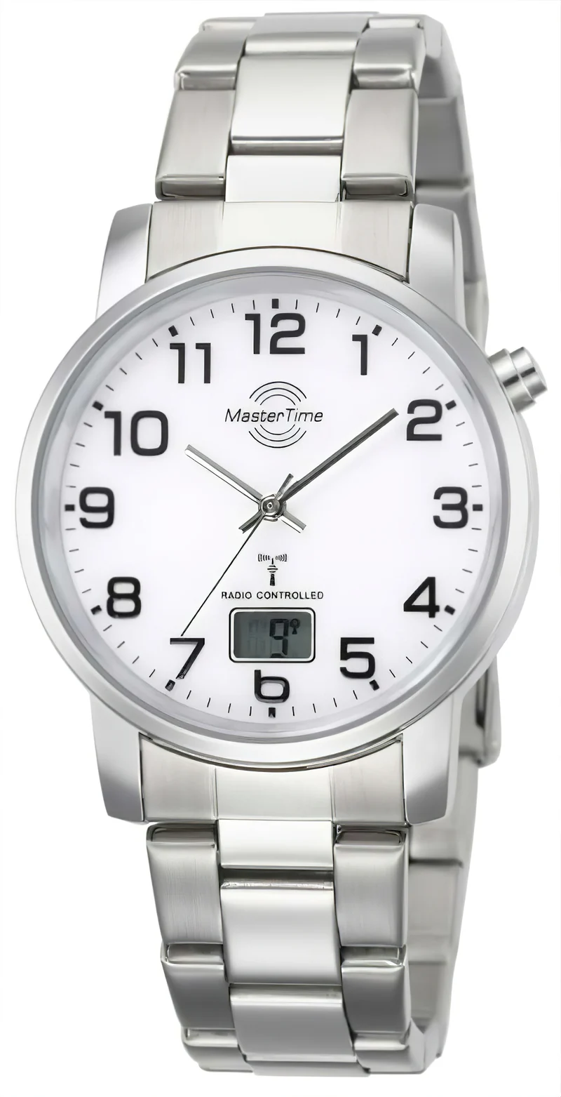 Master Time Basic MTGA-10300-12M Herrenuhr • Funkpräzision • Hohe Ablesbarkeit