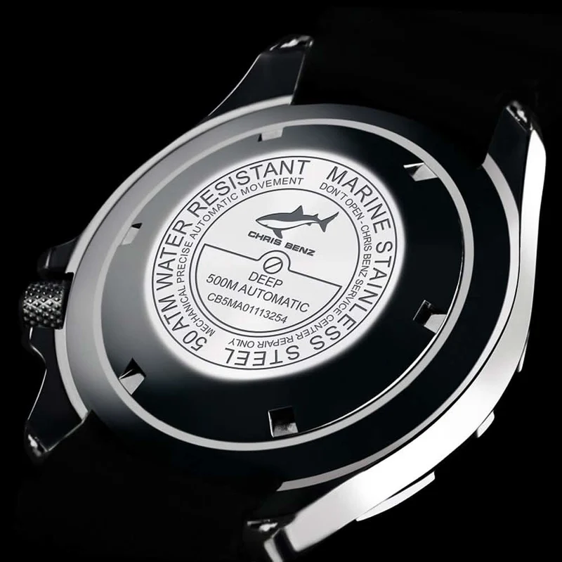 Chris Benz Deep CB-500A-O-NBS Herrenuhr • 500m • Saphirglas