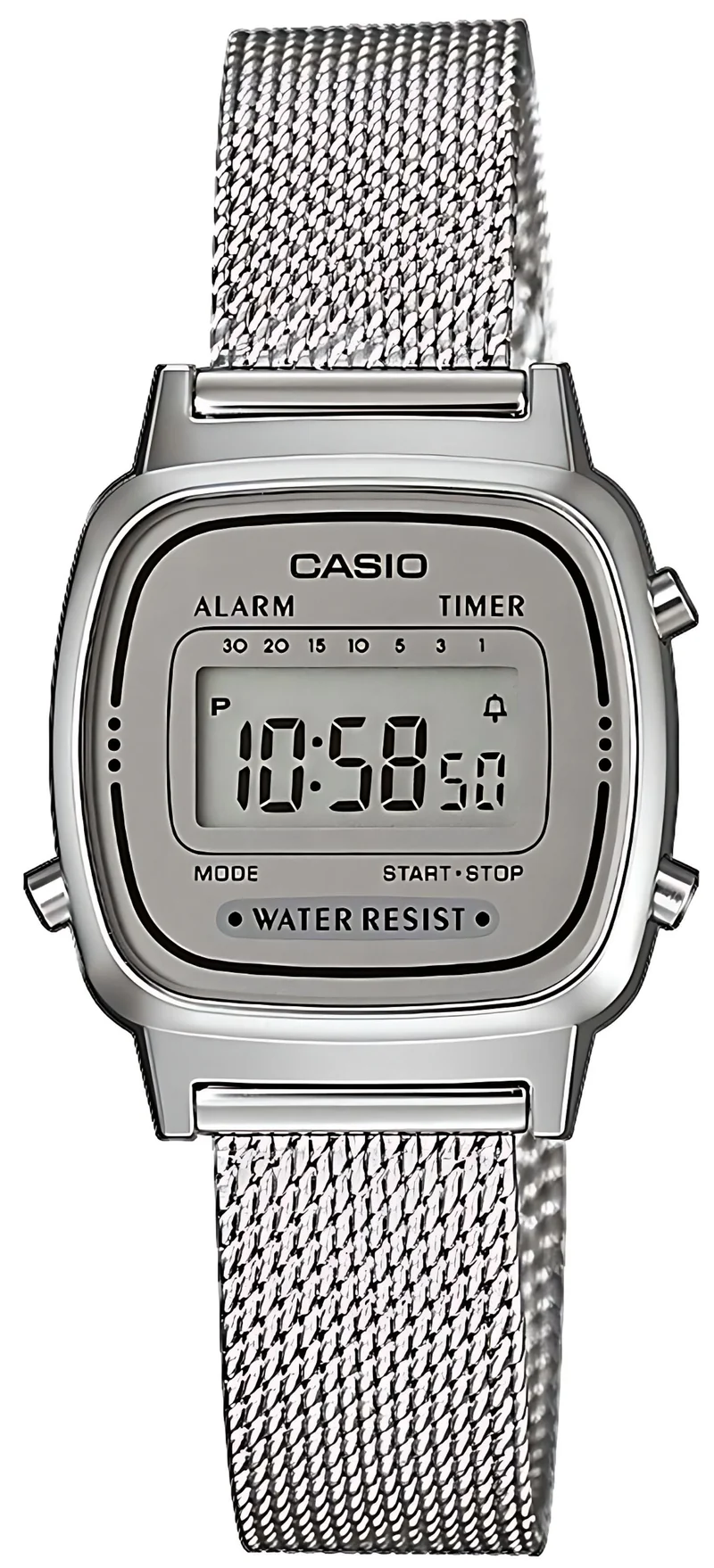 Casio Vintage LA670WEM-7EF Damenuhr • Kultiges Retro-Design • Nützliche Stoppuhr