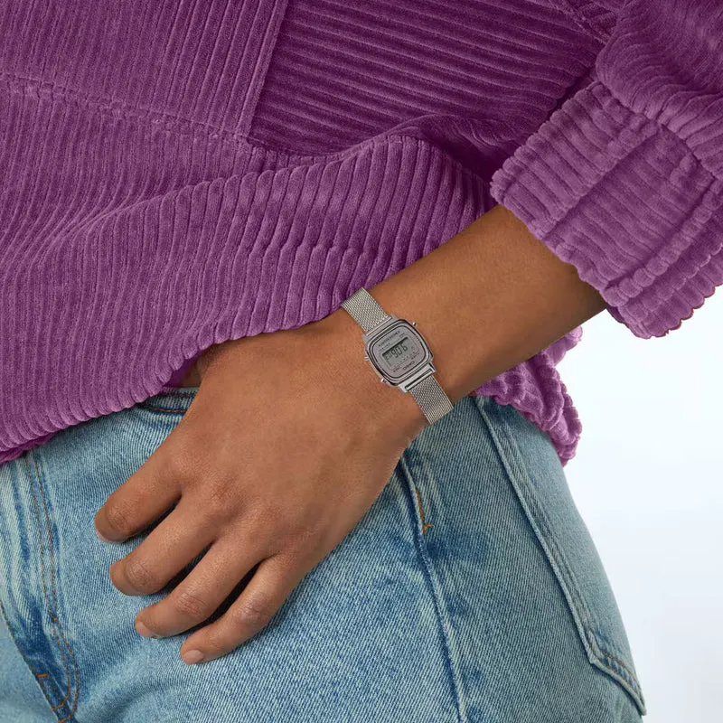 Casio Vintage LA670WEM-7EF Damenuhr • Kultiges Retro-Design • Nützliche Stoppuhr