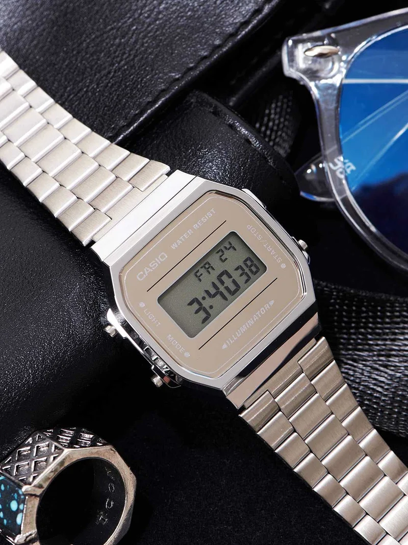 Casio Vintage A168WEM-7EF Uhr • Kultiges Retro-Design • Inkl. Stoppfunktion