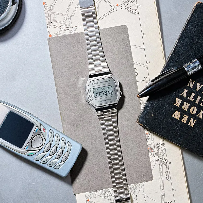 Casio Vintage A168WEM-7EF Uhr • Kultiges Retro-Design • Inkl. Stoppfunktion