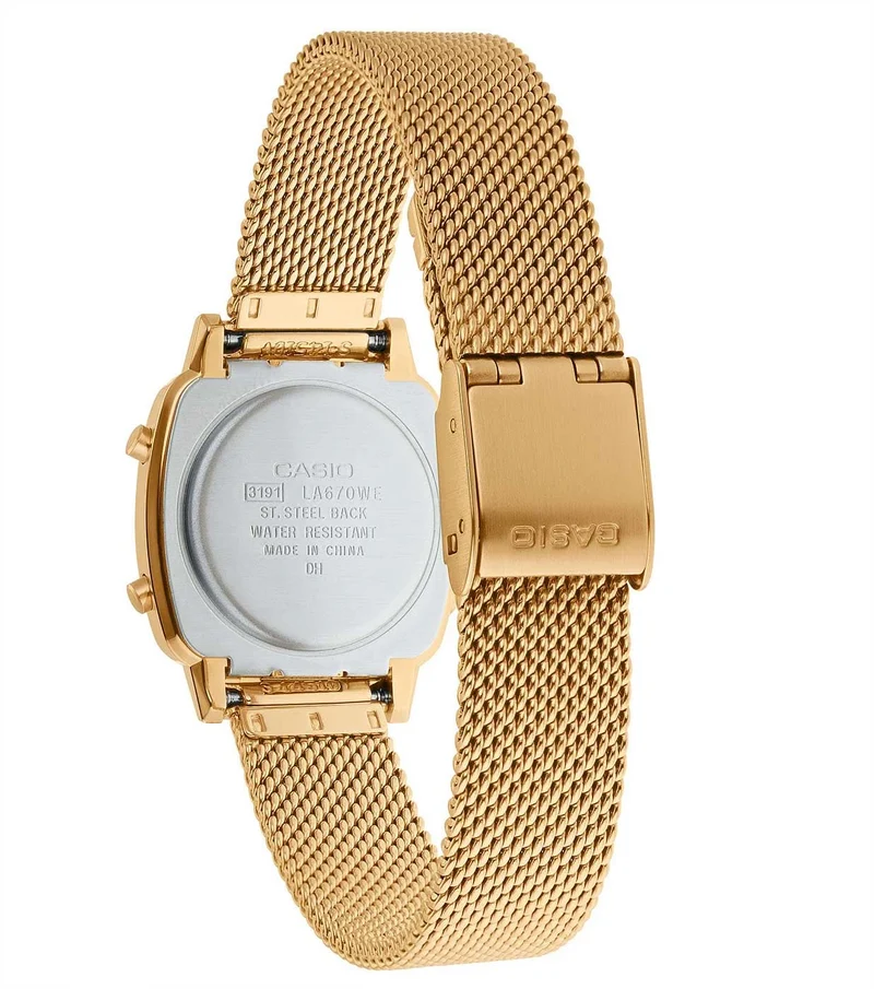 Casio Vintage LA670WEMY-9EF Damenuhr • Kultiges Retro-Design • Stoppfunktion & Timer