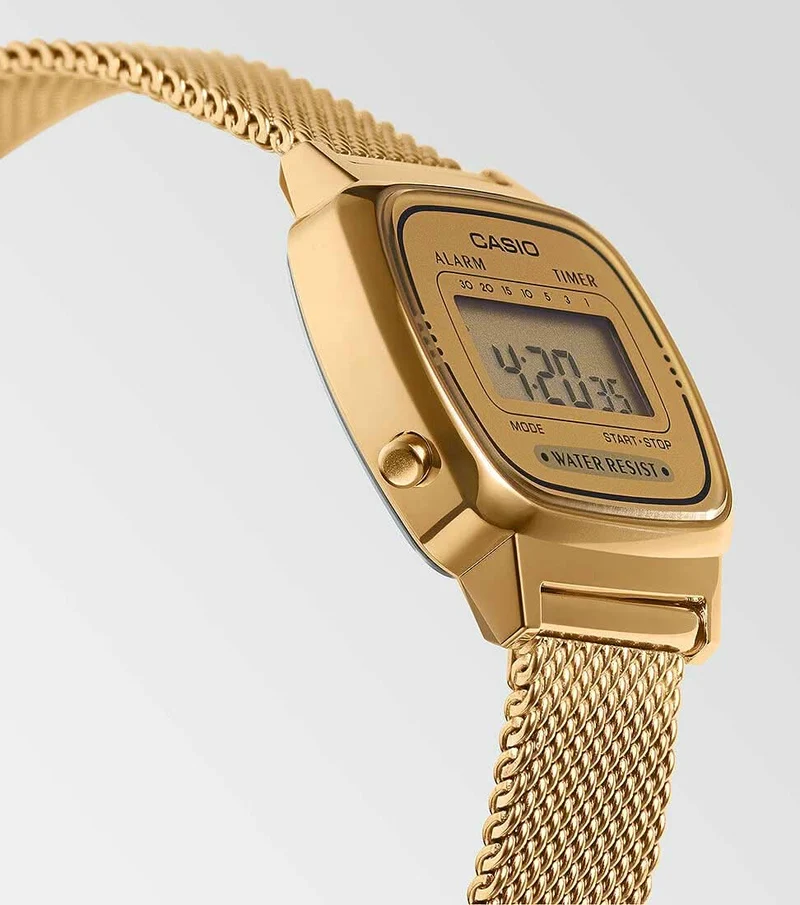 Casio Vintage LA670WEMY-9EF Damenuhr • Kultiges Retro-Design • Stoppfunktion & Timer