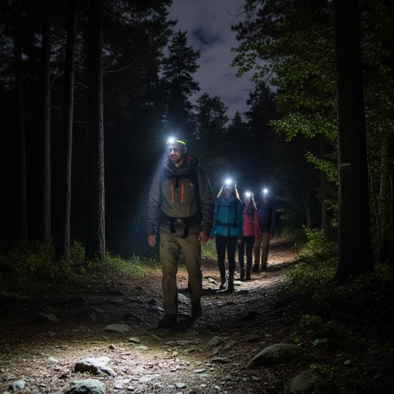 Krachtige LED Hoofdlamp 1000 Lumen met Roodlicht en Zoom Functie voor Wandelen Kamperen | Sansoti