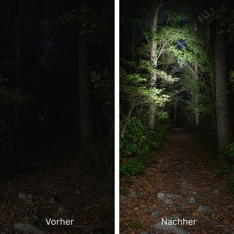 Krachtige LED Hoofdlamp 1000 Lumen met Roodlicht en Zoom Functie voor Wandelen Kamperen | Sansoti