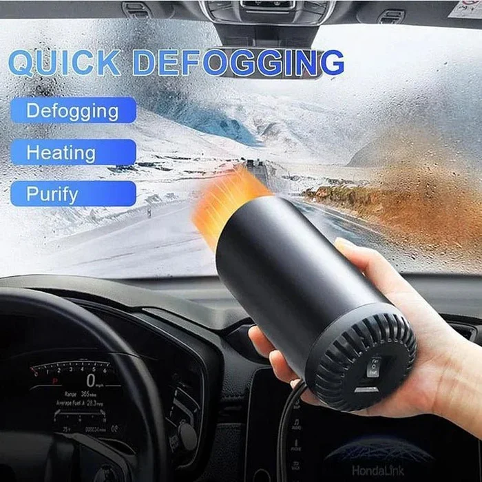 Auto Verwarming Bekerhouder 12V 150W – Compacte Voertuigkachel met 360° Draaibare Luchtstroom voor Snelle Opwarming en Ruitontdooiing | Sansoti