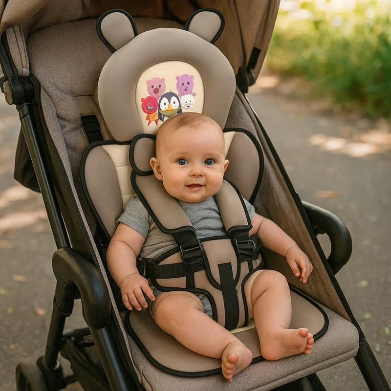 Draagbare Reisstoel met Veiligheidsgordel voor Baby's en Peuters | Vouwbaar & Lichtgewicht | Sansoti