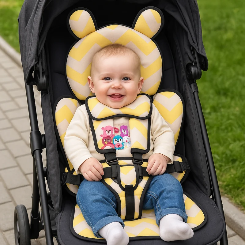 Draagbare Reisstoel met Veiligheidsgordel voor Baby's en Peuters | Vouwbaar & Lichtgewicht | Sansoti