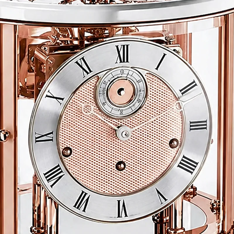 Hermle Tischuhr 35x29x29 cm Metall • Exquisite Tellurium-Funktion • Mit Westminster Schlagwerk