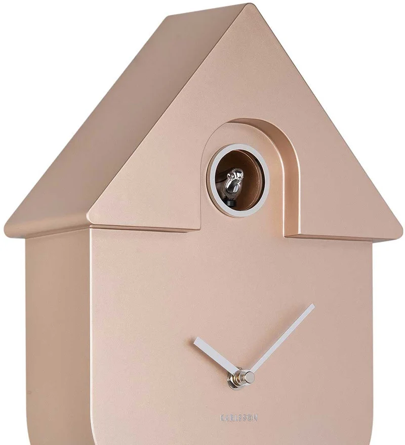 Karlsson Wanduhr 41x21,5x8,5 cm ABS Kunststoff • Modernes Design • Kuckucksruf