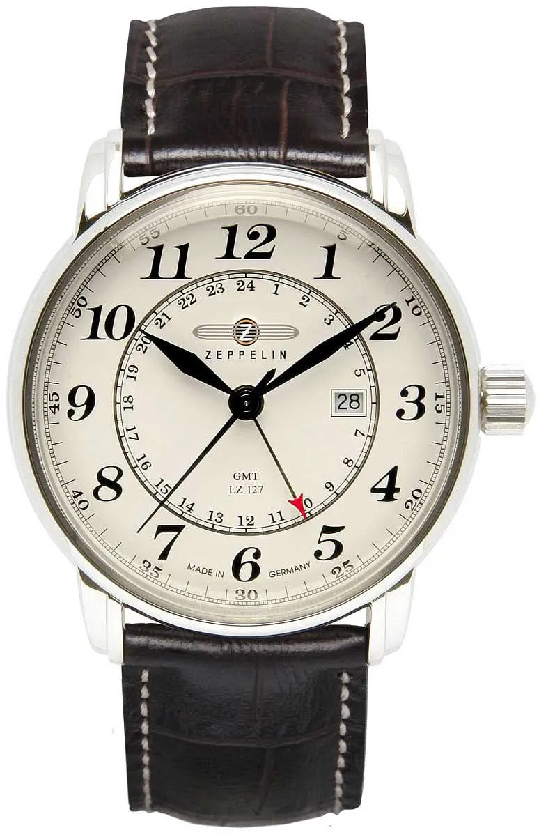 Zeppelin LZ 127 Graf Zeppelin 7642-5 Herrenuhr • GMT-Funktion • Made in Germany