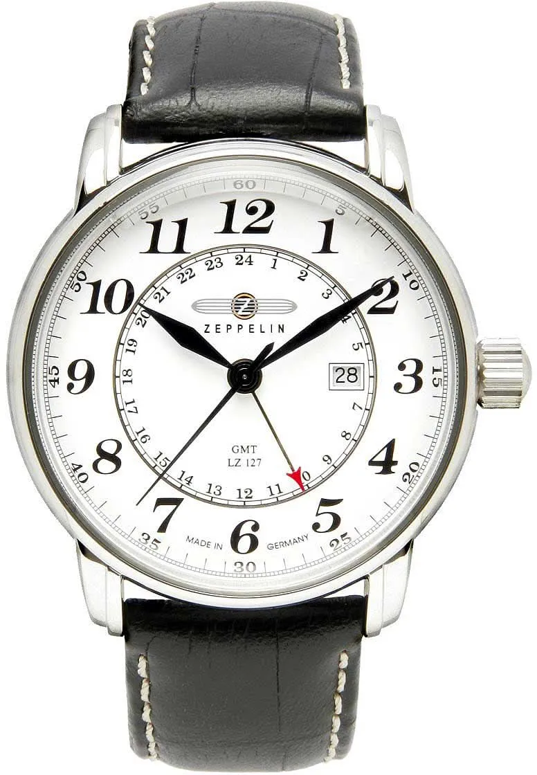 Zeppelin LZ 127 7642-1 Herrenuhr • Made in Germany • GMT