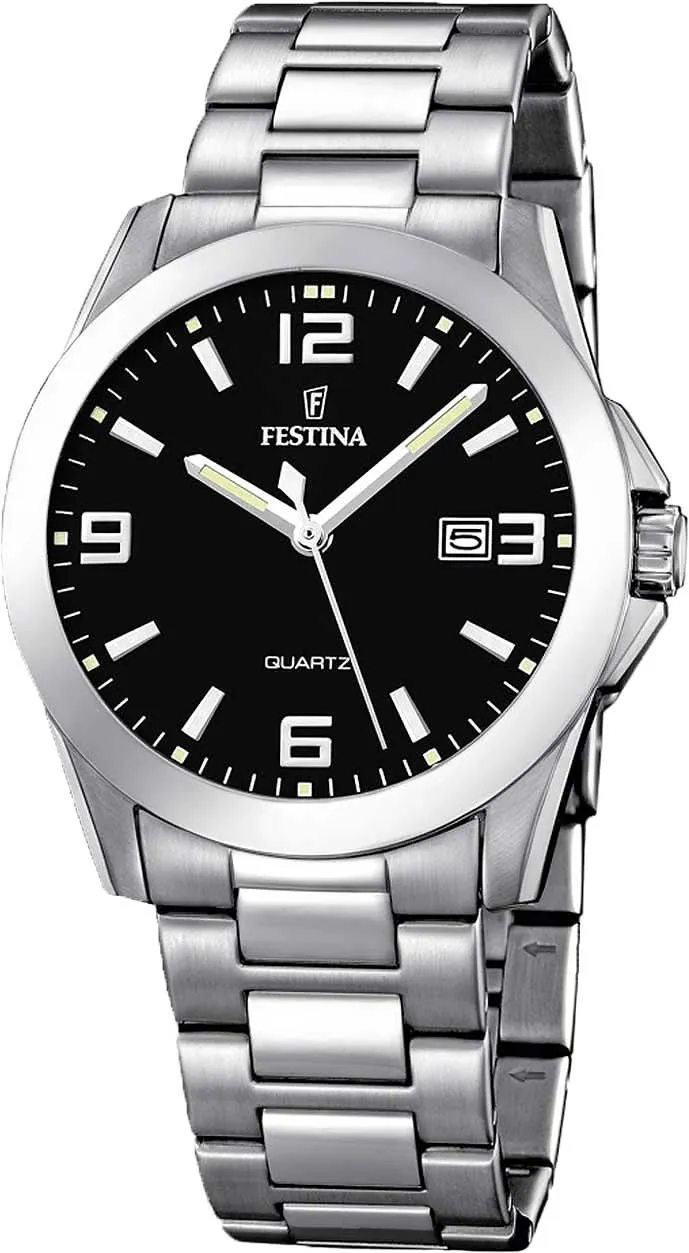 Festina Classics F16376/4 Herrenuhr • Edelstahl • 5 ATM Wasserdicht