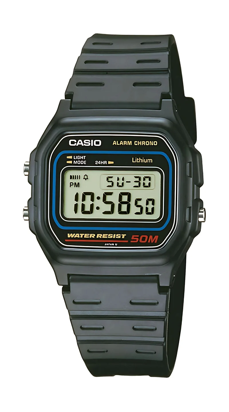 Casio Collection W-59-1VQES Herrenuhr • Kultiges Retro-Design • 5 Bar Wasserdichtigkeit