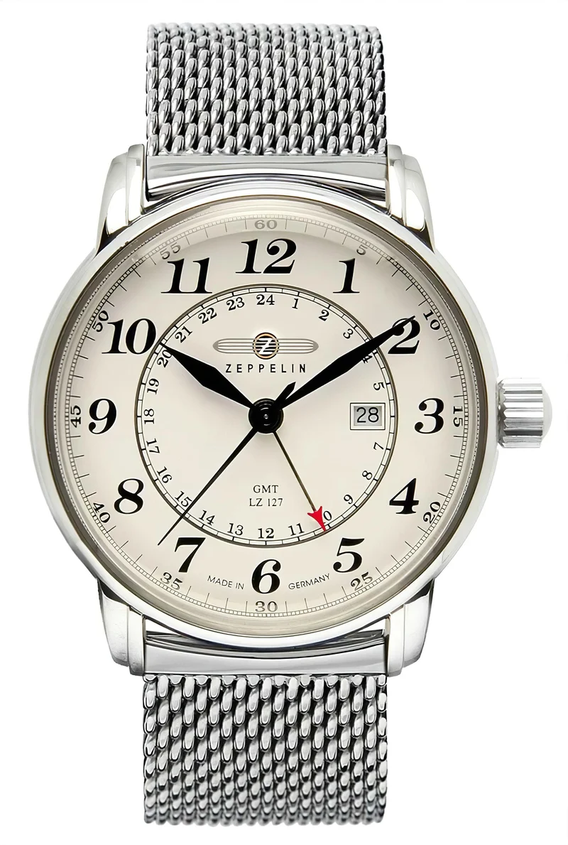 Zeppelin LZ 127 7642M-5 Herrenuhr • GMT • Made in Germany