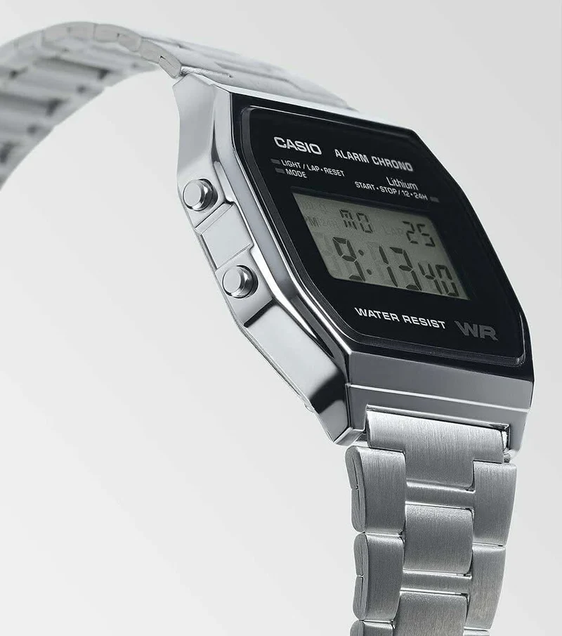 Casio Vintage A158WEA-1EF Uhr • Kultiges Retro-Design • Edelstahl-Armband