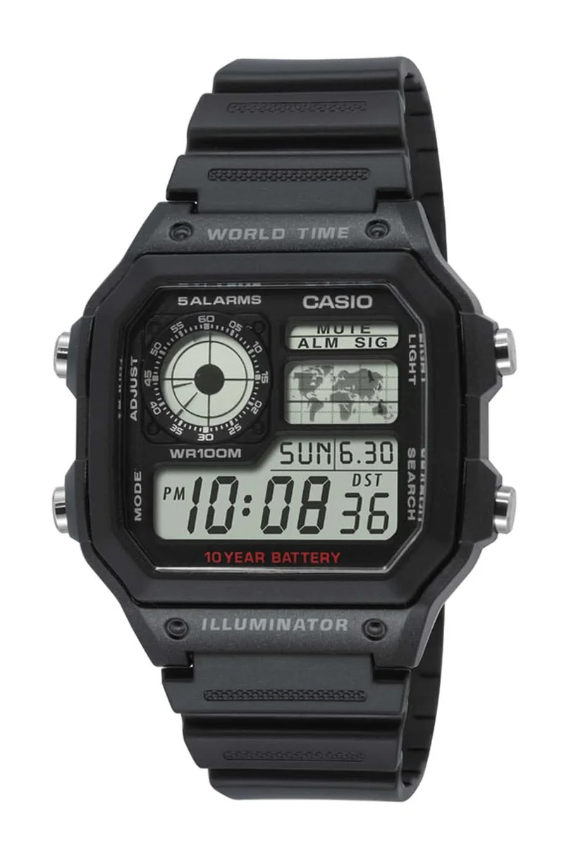 Casio Collection AE-1200WH-1AVEF Herrenuhr • Smarte Weltzeit • 10 Jahre Batterie