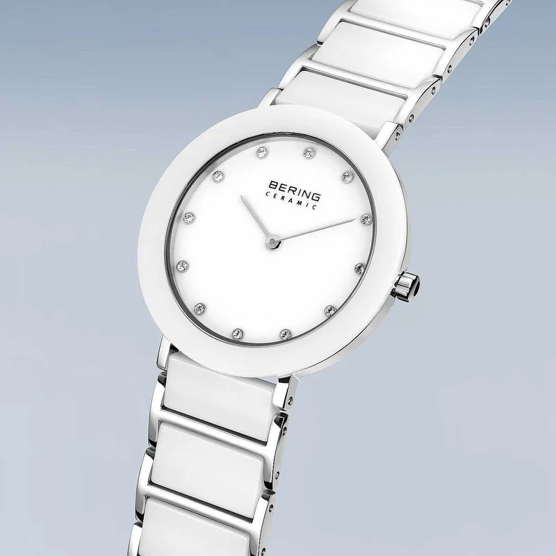 Bering Ceramic 11435-754 Damenuhr • Kratzfestes Saphirglas • High-Tech Keramik