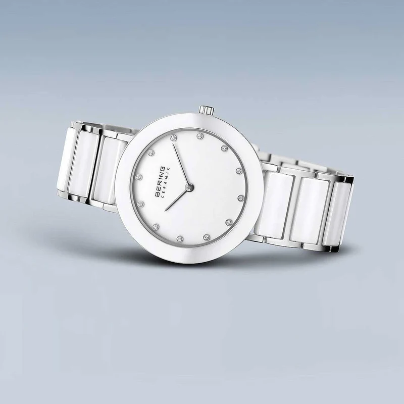 Bering Ceramic 11435-754 Damenuhr • Kratzfestes Saphirglas • High-Tech Keramik