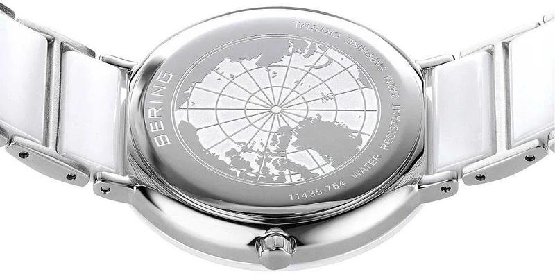 Bering Ceramic 11435-754 Damenuhr • Kratzfestes Saphirglas • High-Tech Keramik