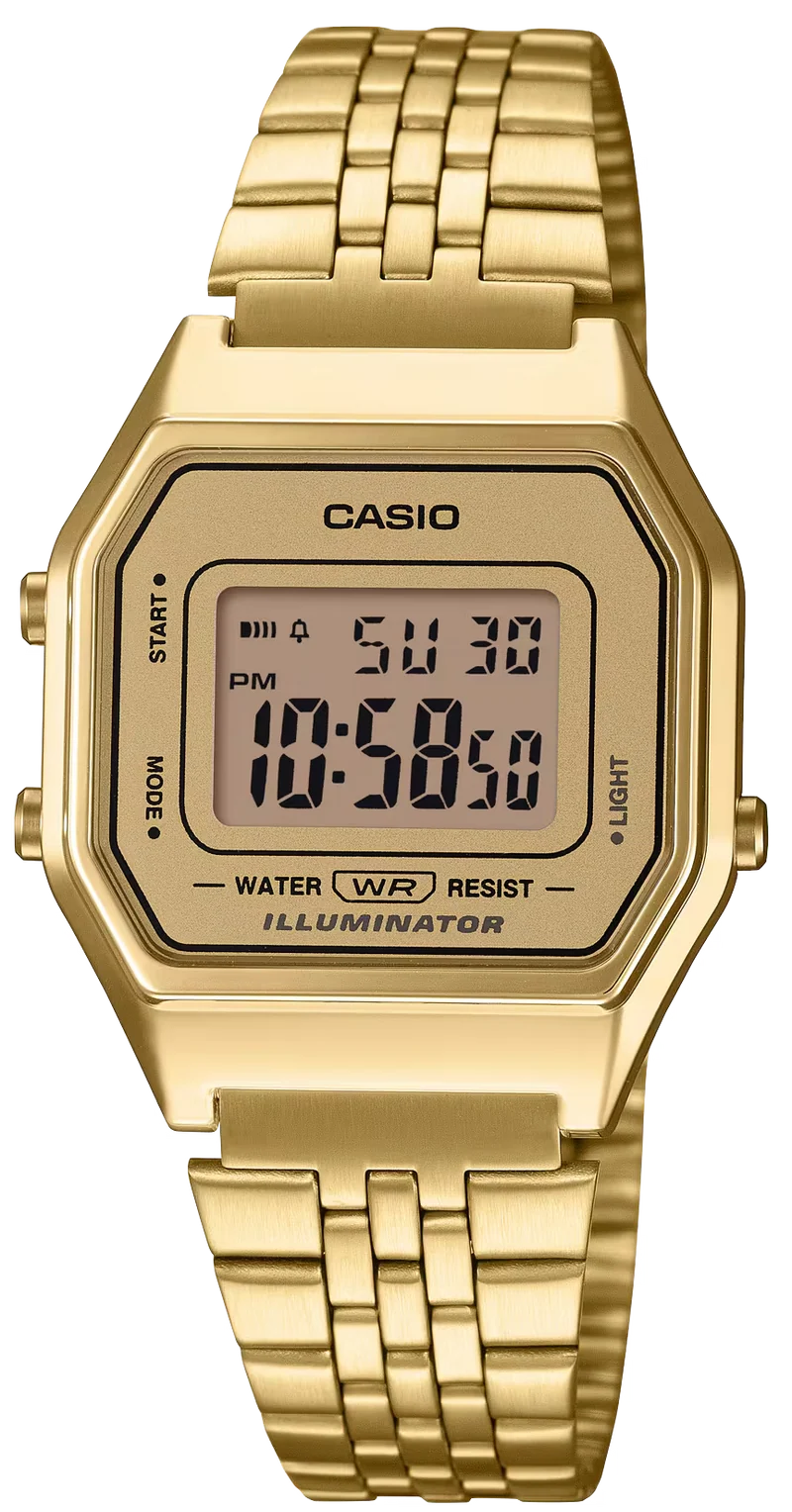 Casio Vintage LA680WEGA-9ER Damenuhr • Kultiges Retro-Design • LED-Beleuchtung