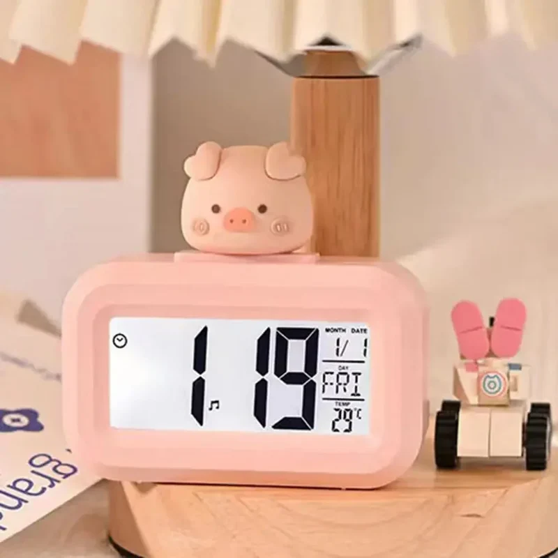 Süßer Schwein Wecker Puderrosa Mädchen
