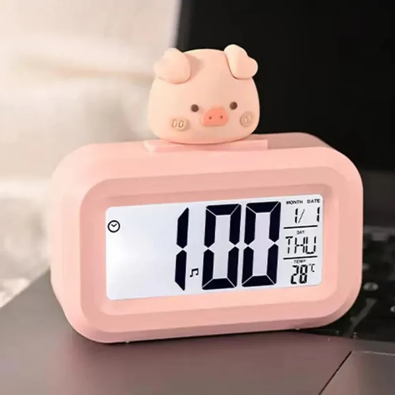 Süßer Schwein Wecker Puderrosa Mädchen